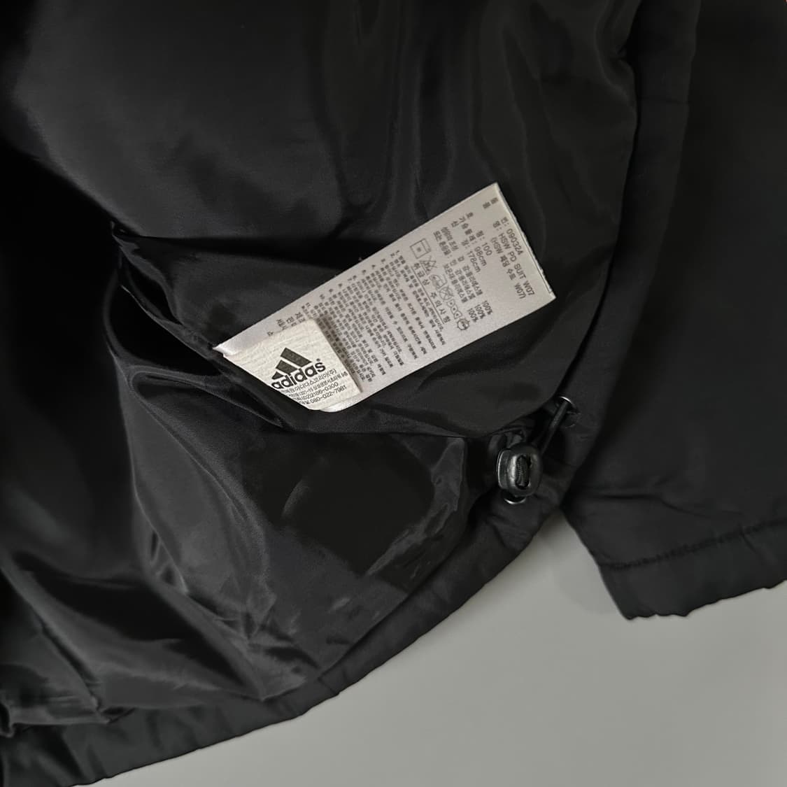 아디다스 로고 누빔 경량 점퍼 바람막이 검핑 100 [013106] 상품이미지5