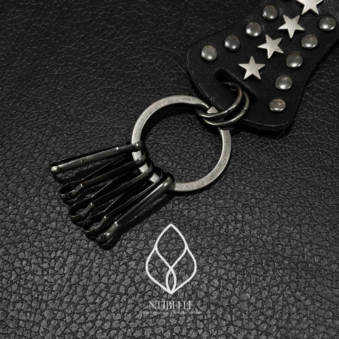 🌗 Star leather keyring / 빈티지 스타 가죽 키링 상품이미지6