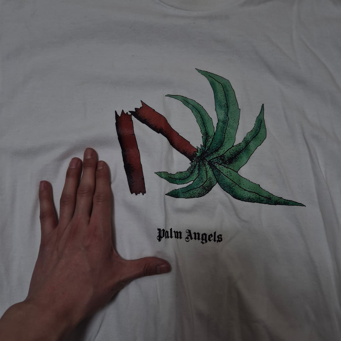 PALM ANGELS 팜엔젤스 빅프린팅 반팔티 L(100) 상품이미지5