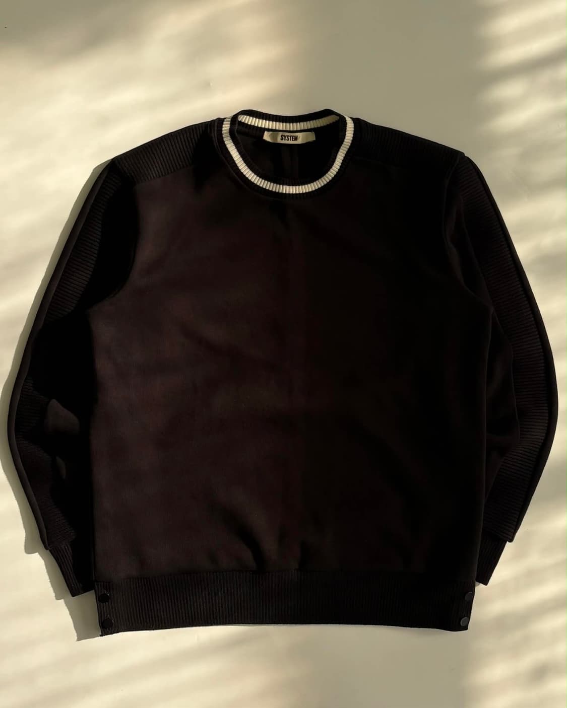 [105] 시스템 옴므 한섬 20ss 울 니트 맨투맨 스웻 셔츠 상품이미지1