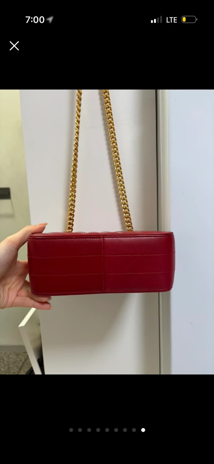 생로랑 레드 금장 체인 비키백 상품이미지8