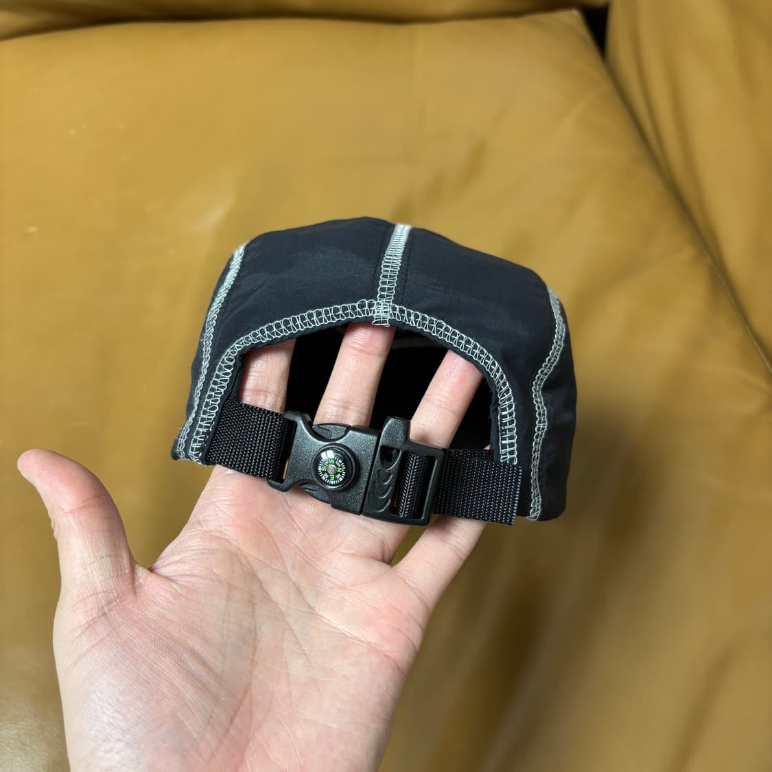 슈프림 캠프캡 모자 박스로고 23ss 리플렉티브 스티치 블랙 상품이미지8