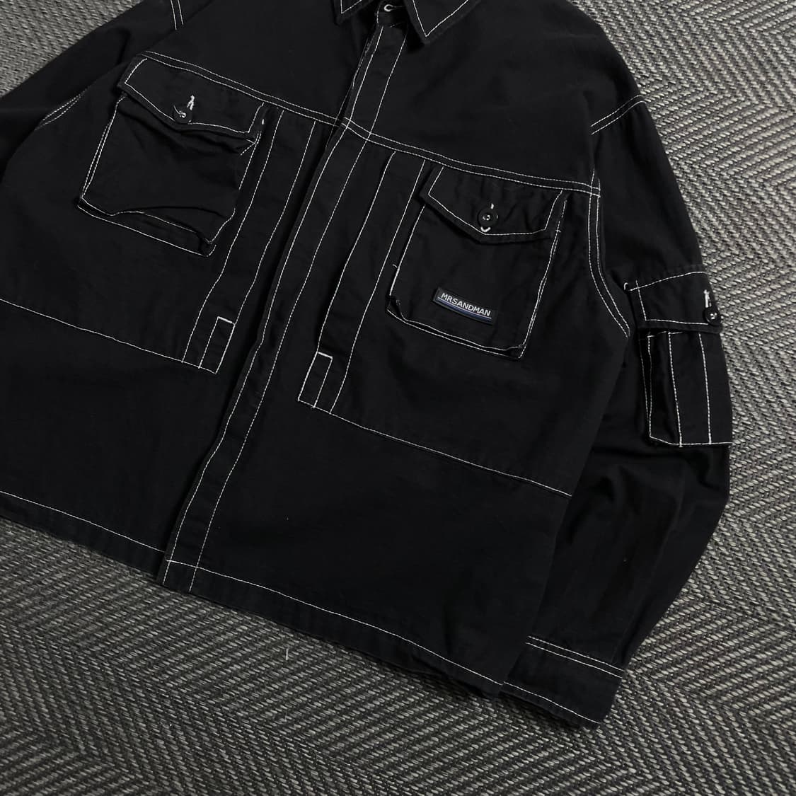 mrsandman 아카이브 스티치 워크 자켓 블랙o 4514 상품이미지2