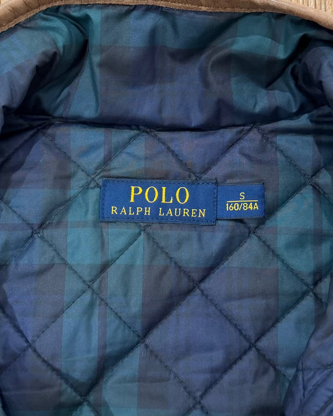 폴로 랄프로렌 그린 블랙와치 타탄 퀼팅 자켓 상품이미지8