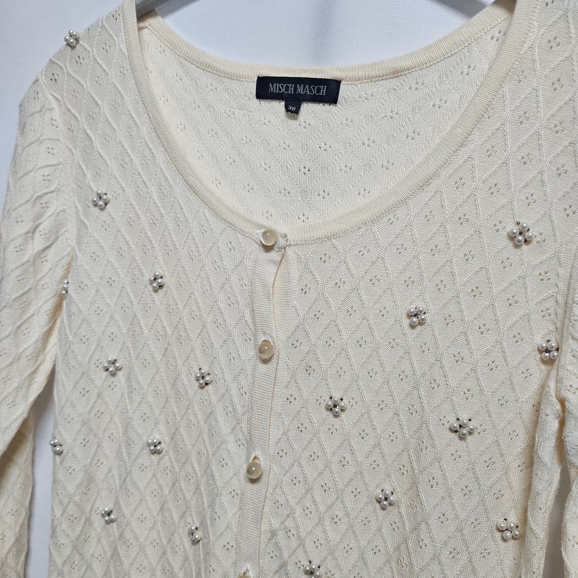 Japan Vintage 아가일 가디건 XS 상품이미지2