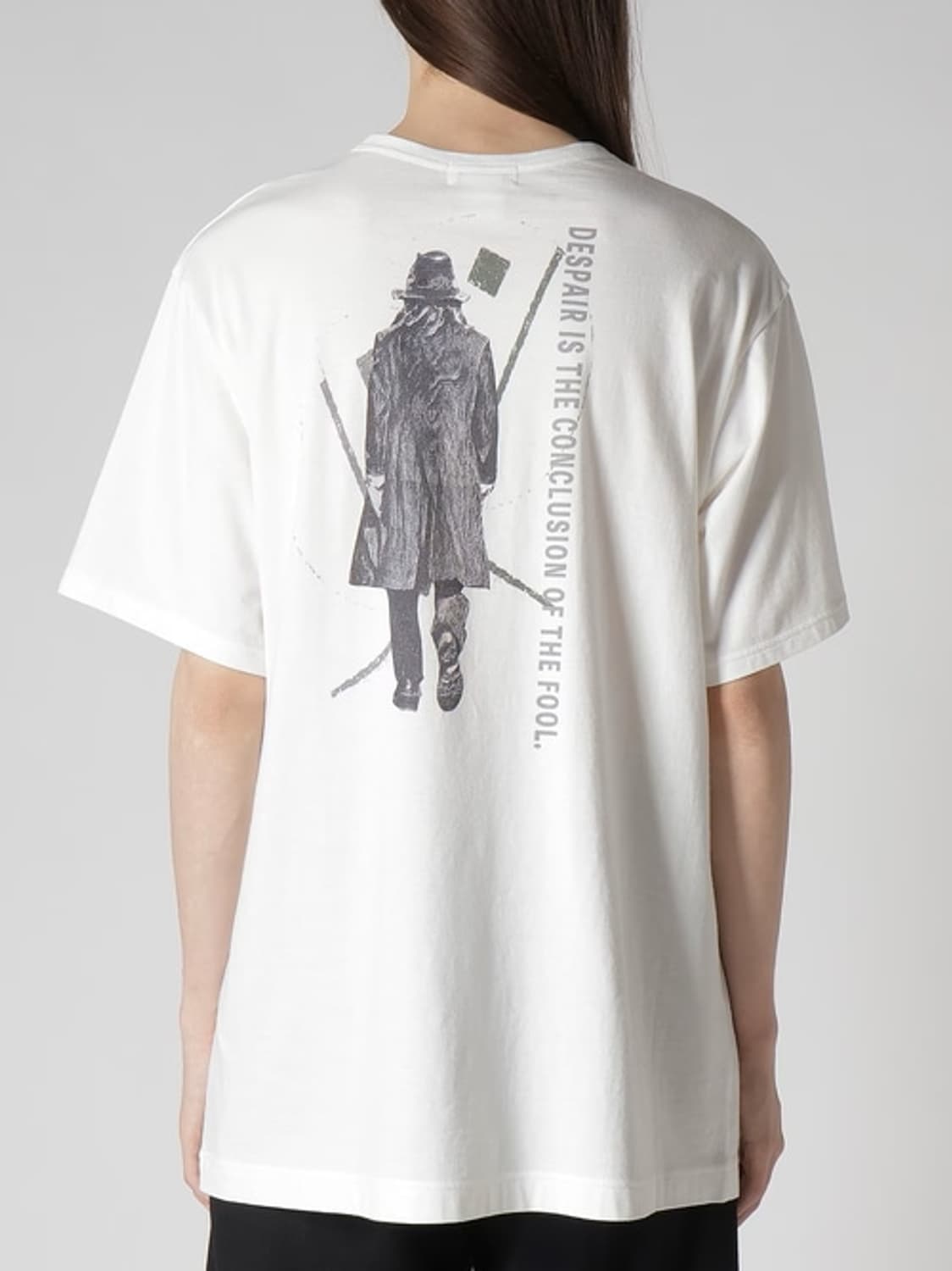 새상품 요지야마모토 30/1코마 천축 요지백프린팅 숏슬리브 3사이즈 상품이미지4