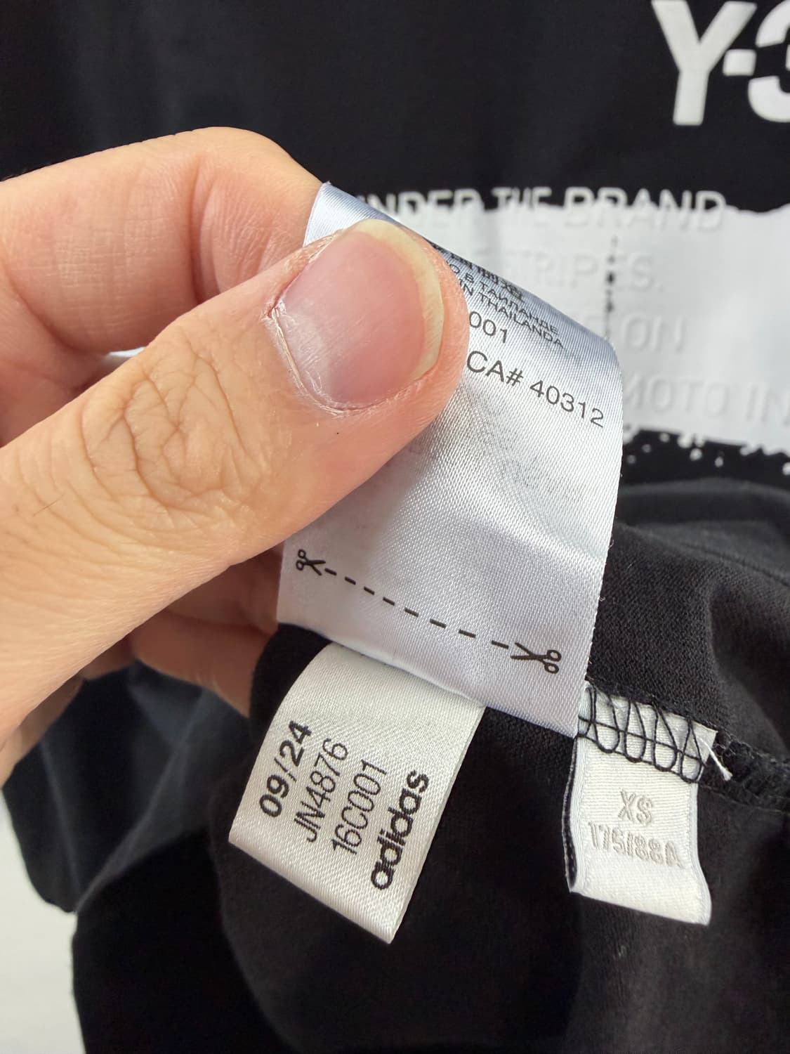 y3 요지야마모토 롱슬리브 긴팔티셔츠 y3롱슬리브 풋볼티셔츠 상품이미지4