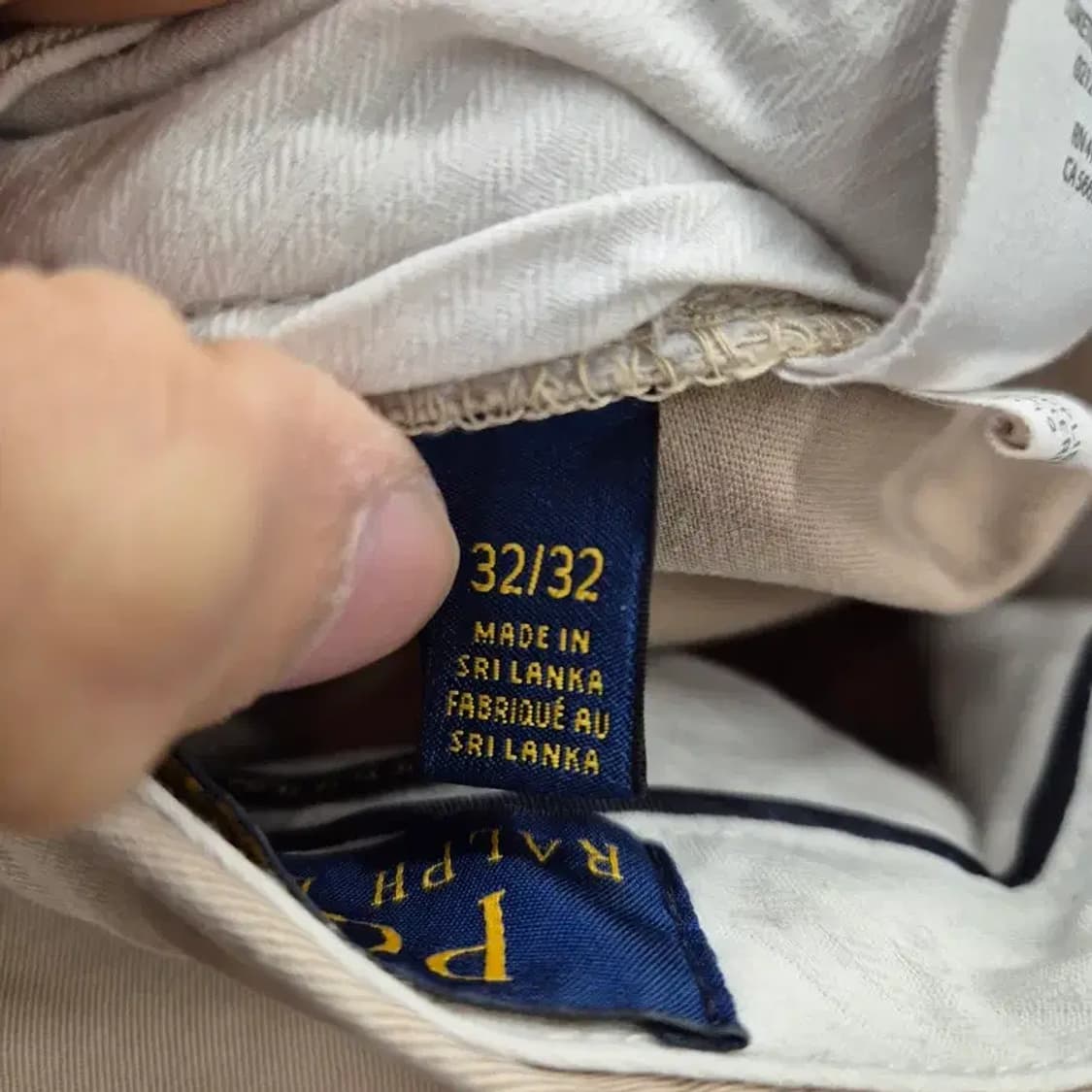 폴로 랄프로렌 스트레치  슬림 핏 팬츠 베이지 32 상품이미지9