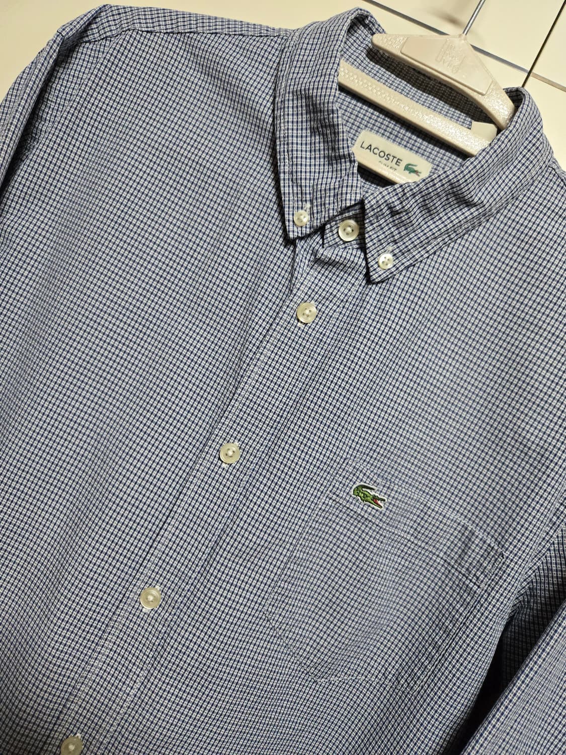 라코스테 남성 체크 셔츠 상품이미지2