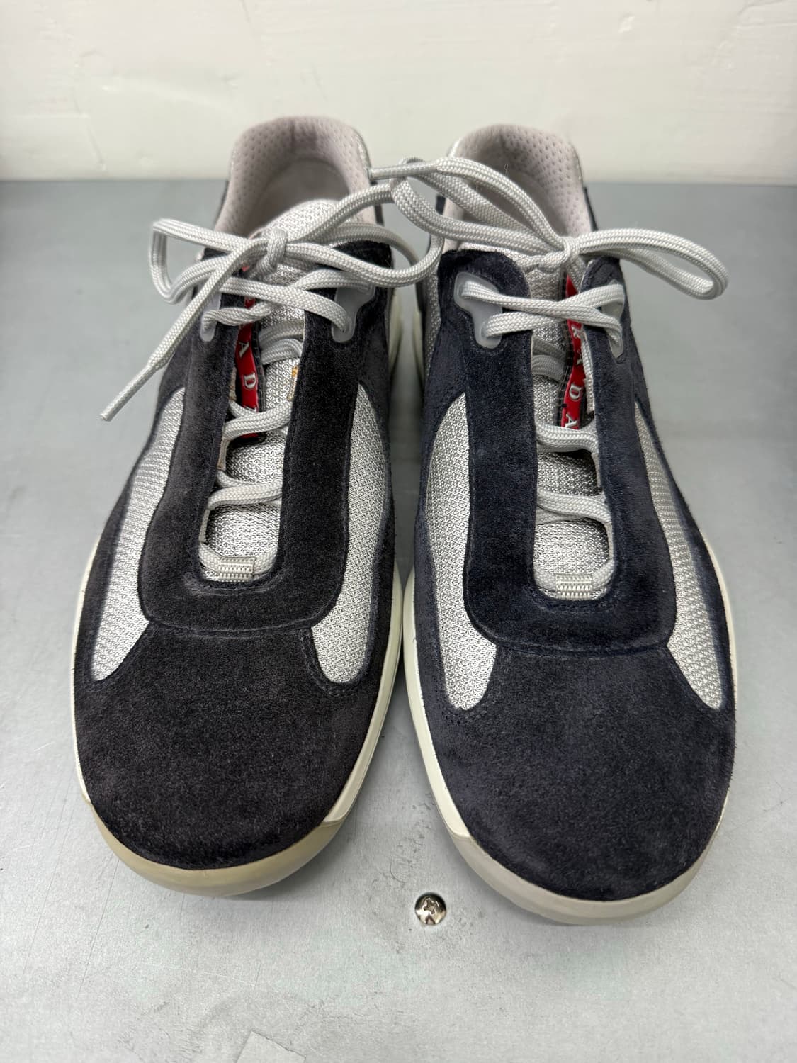 prada sport 아메리칸컵 navy suede rare item 상품이미지3