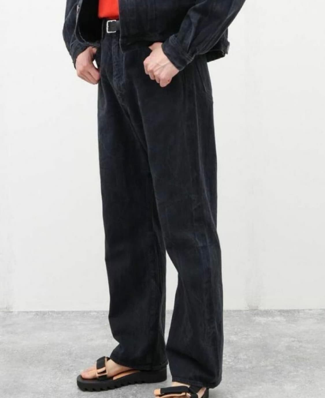 23ss 오라리 셀비지 페이디드 라이트 데님 블랙 3 상품이미지1