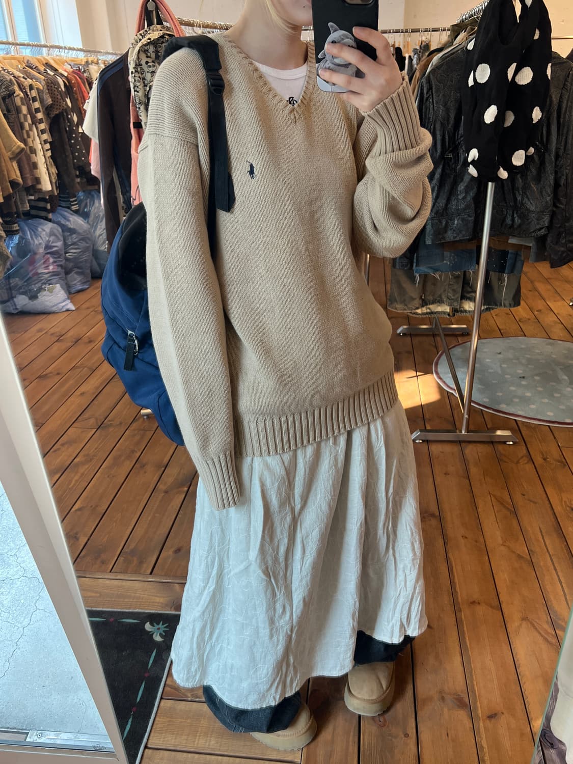 폴로 베이지 니트  상품이미지3