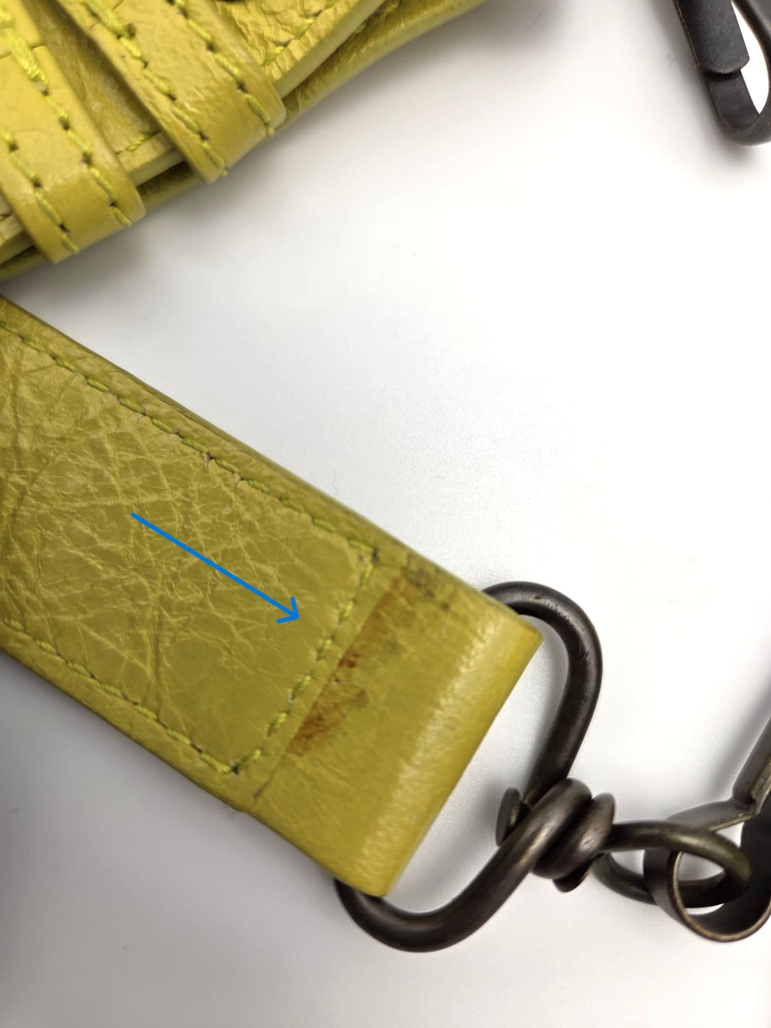 발렌시아가 클래식 미니 시티백 레몬 라임 머스타드 컬러 상품이미지8