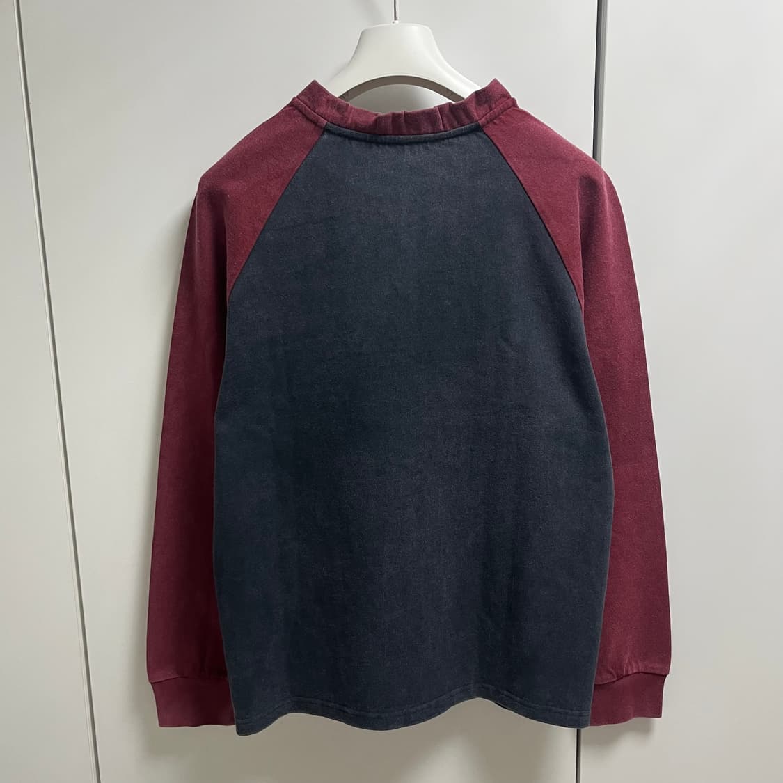 [6,8,10]슈슈통 26ss 나그랑 워싱 롱 슬리브리스 탑/차콜 상품이미지3