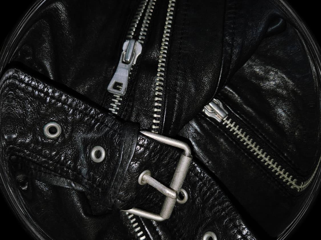 Vintage 09 PUNK belt leather vest Jacket 상품이미지3