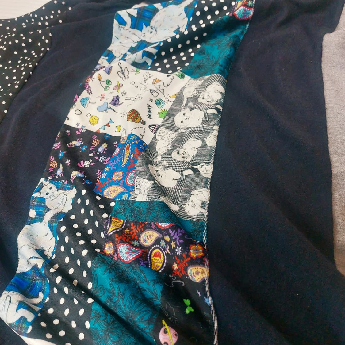 모리걸 너드 키치 스콜라 고양이 강아지 원피스 상품이미지2