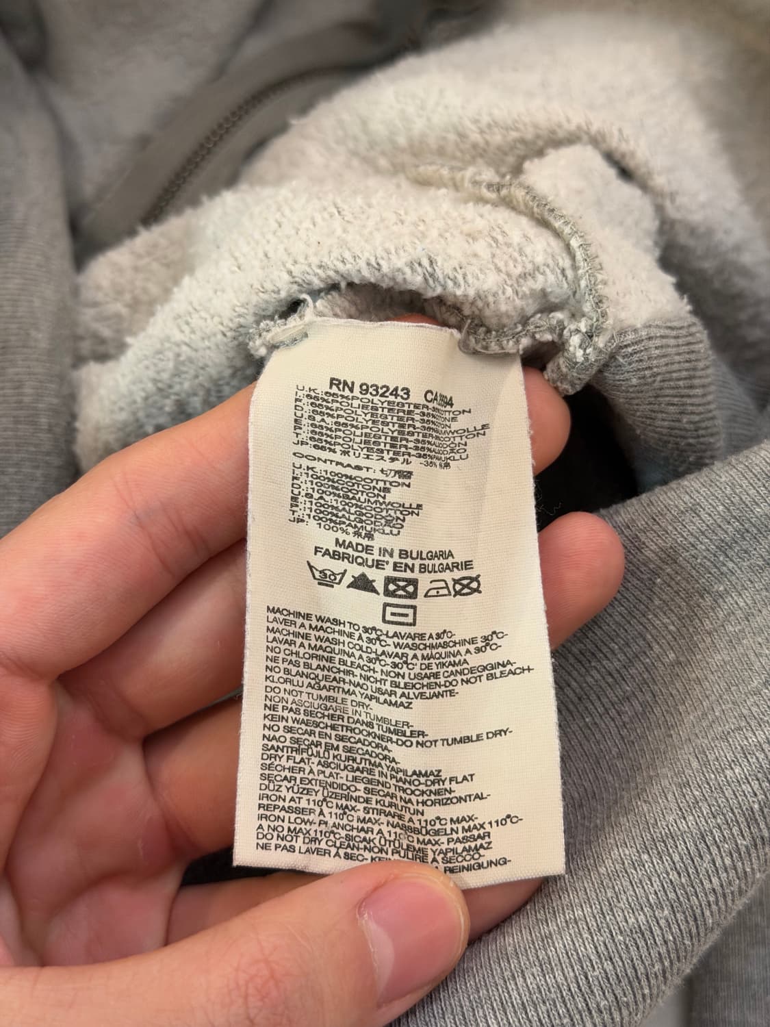 디젤 모히칸 백 프린팅 후드집업 그레이 상품이미지5