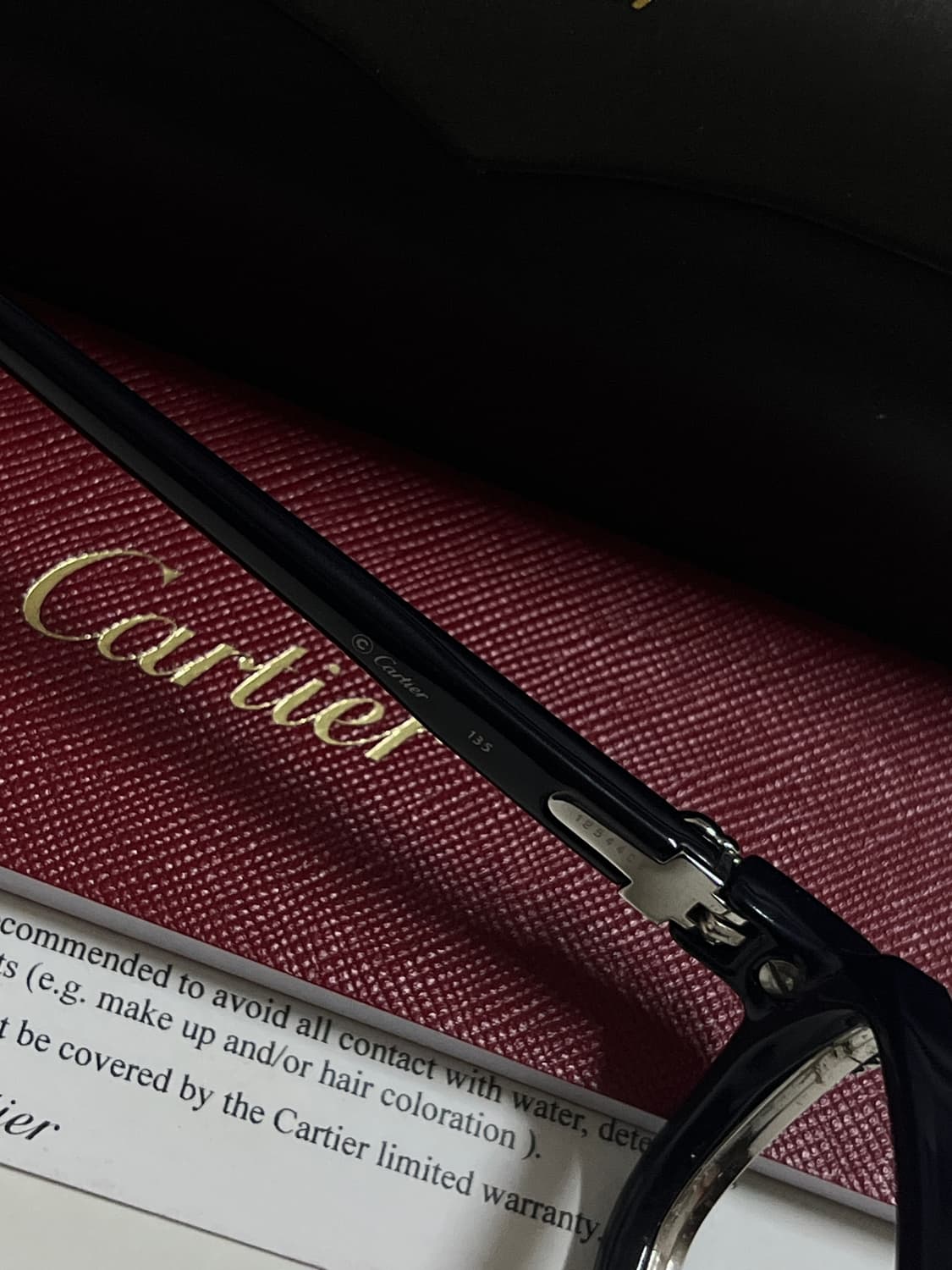 1991s 빈티지 까르띠에  vertigo 뿔테 안경 판매합니다. 상품이미지5