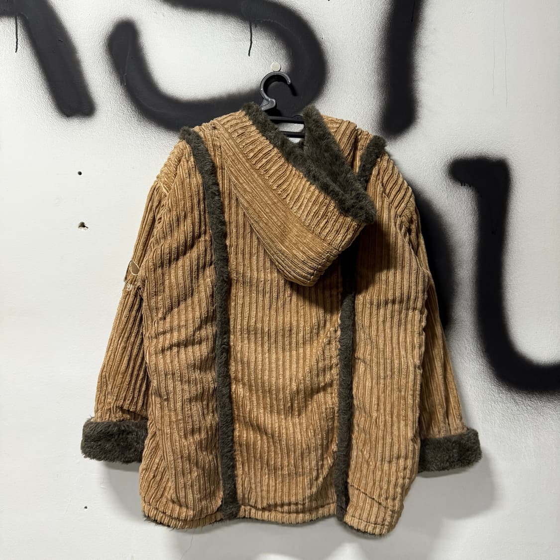 VTG 빈티지 오버 사이즈 코듀로이 퍼 코트 자켓 상품이미지2