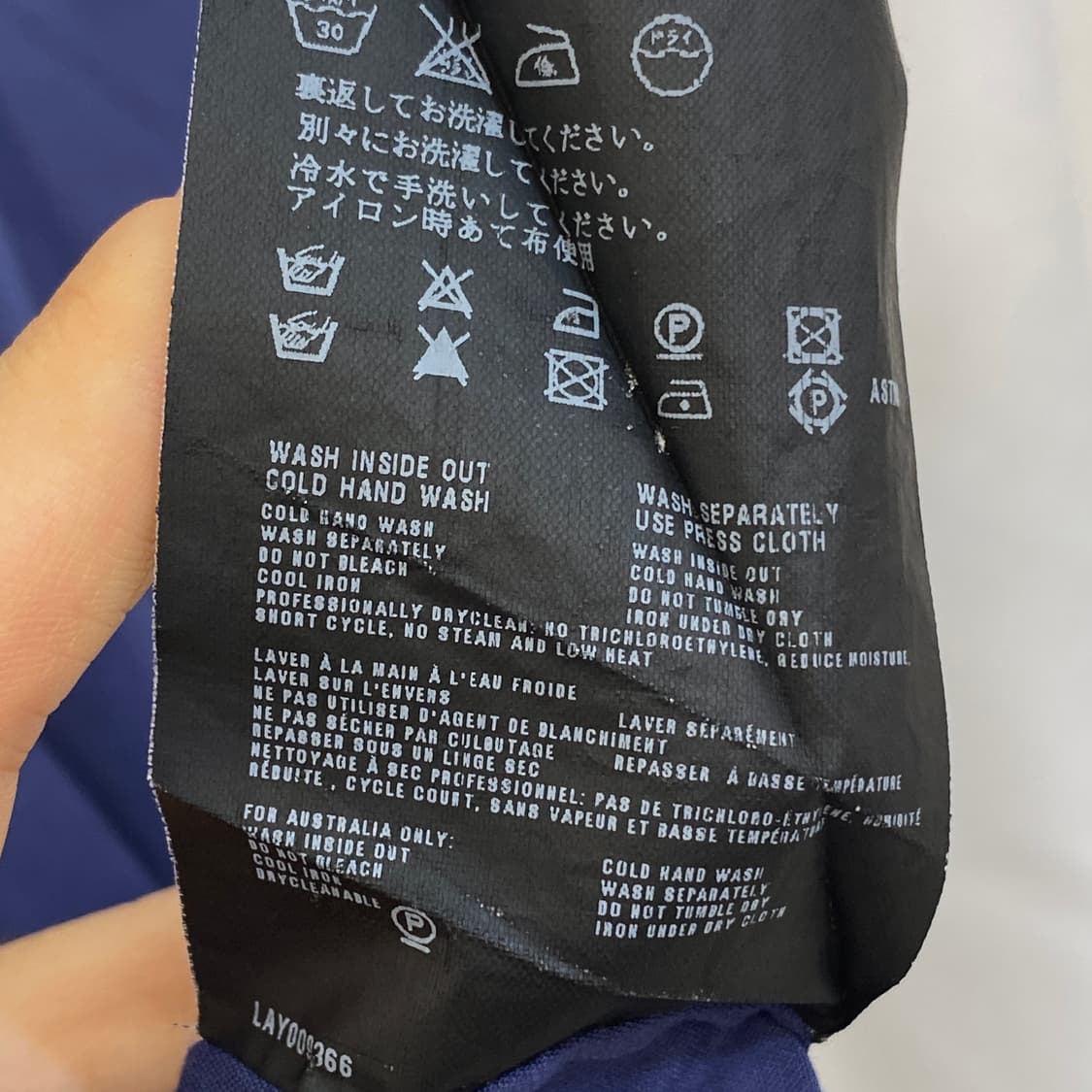 [55] 프라다 코발트블루 스판 하프 슬리브 셔츠 38 상품이미지7