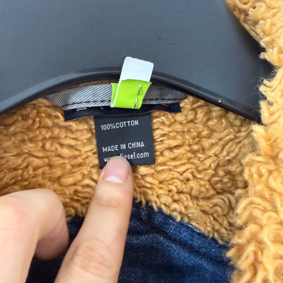 디젤 워시드 쉐르파 데님 자켓 상품이미지7