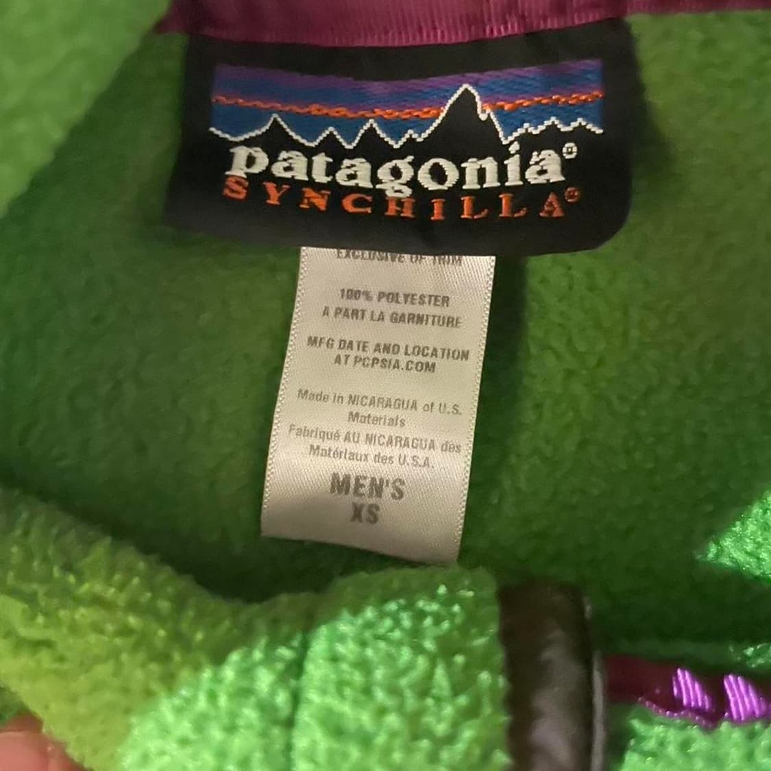10s 파타고니아 신칠라 스냅-T 라임 그린/브라운 상품이미지3