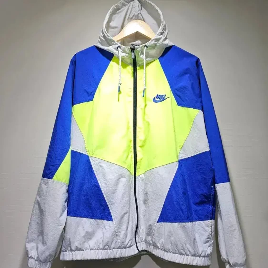 나이키 바람막이 XL 블루/라임/화이트 상품이미지5