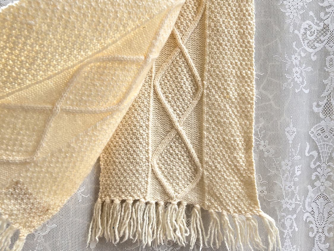 핸드메이드 뉴질랜드 뉴 울 케이블 머플러 상품이미지4