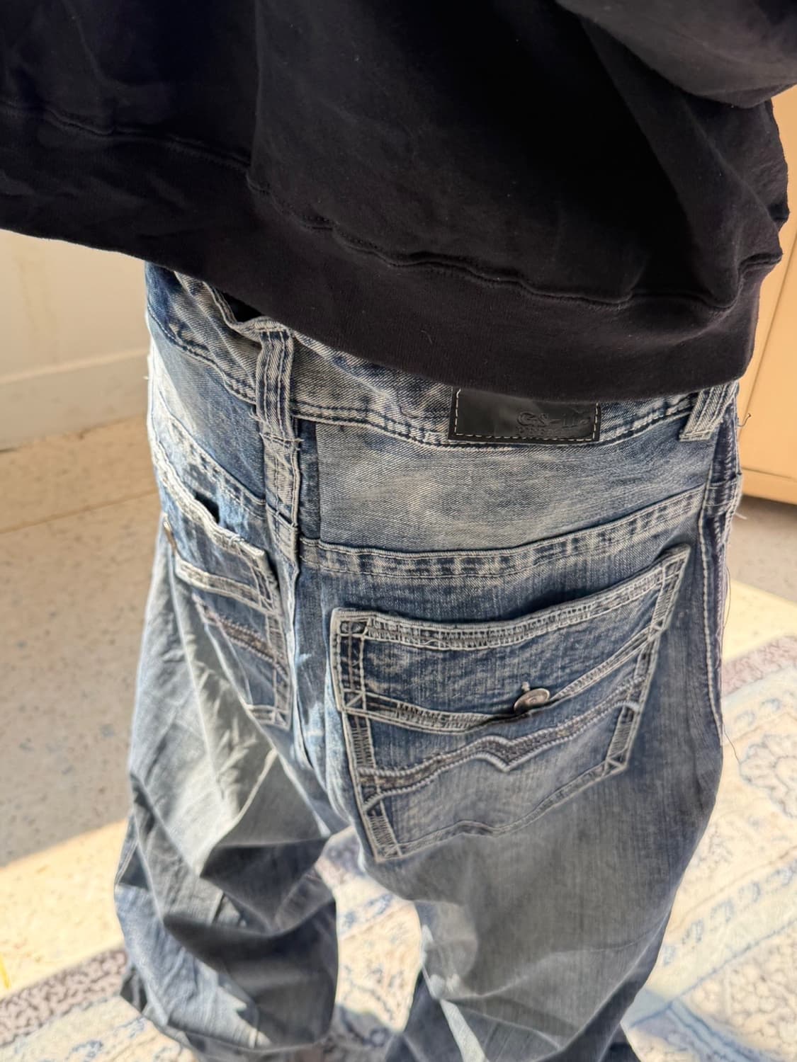 빈티지 자수 힙합팬츠 상품이미지2