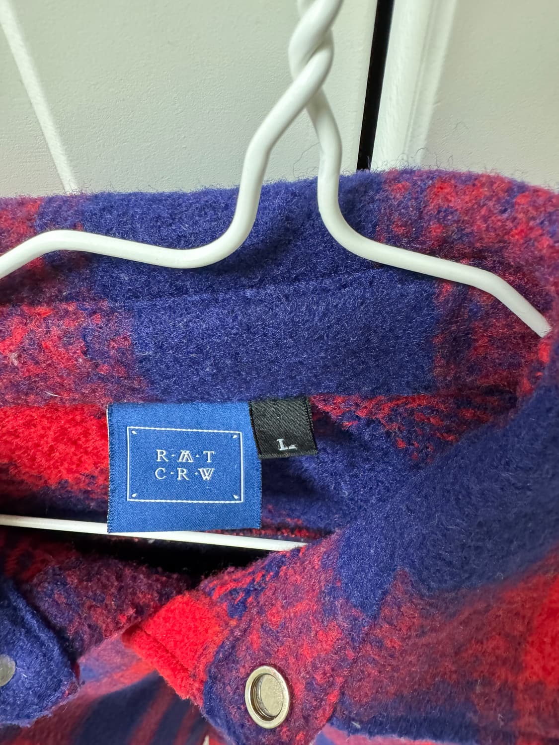 로맨틱크라운 체크 셔츠 자켓 레드 상품이미지5