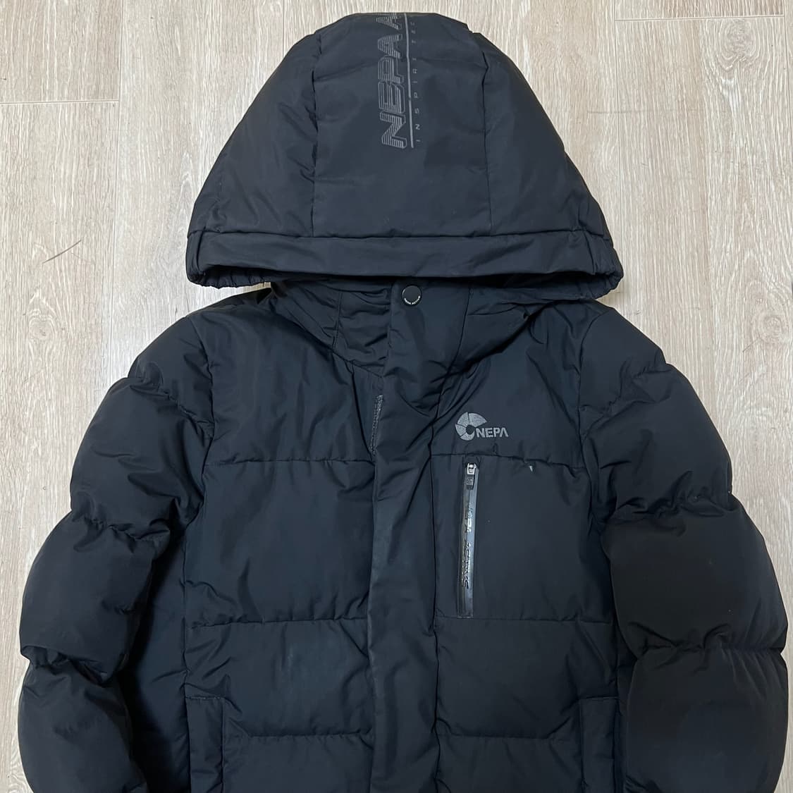 네파 키즈 덕다운 후드 롱패딩 140  상품이미지2