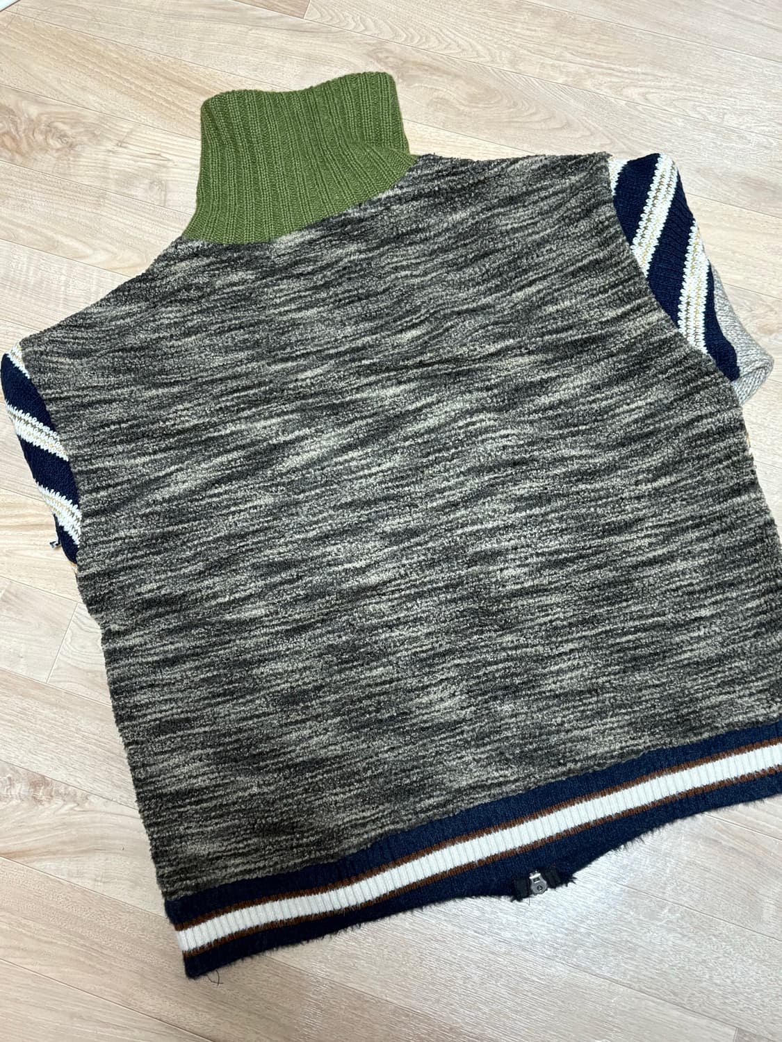 앤더슨벨 패치워크 니트 집업 / ADSB / 착샷O 상품이미지4