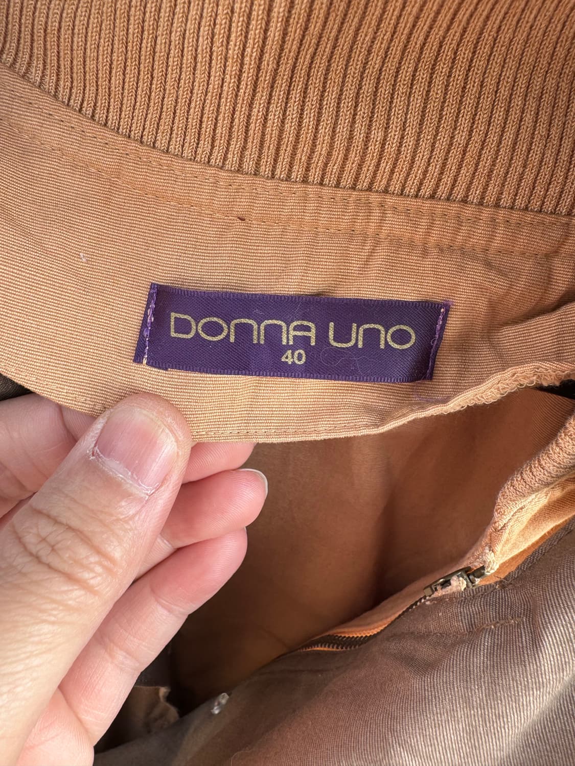 Donna Uno 지퍼디테일 후드 봄버자켓  상품이미지3