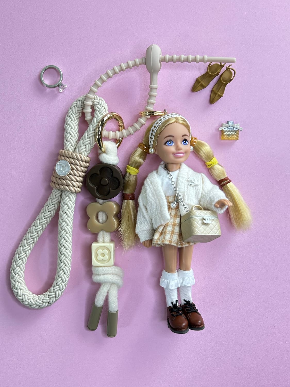 (10)바비키링 정품USA 마텔사 바비인형 커스텀키링 상품이미지1