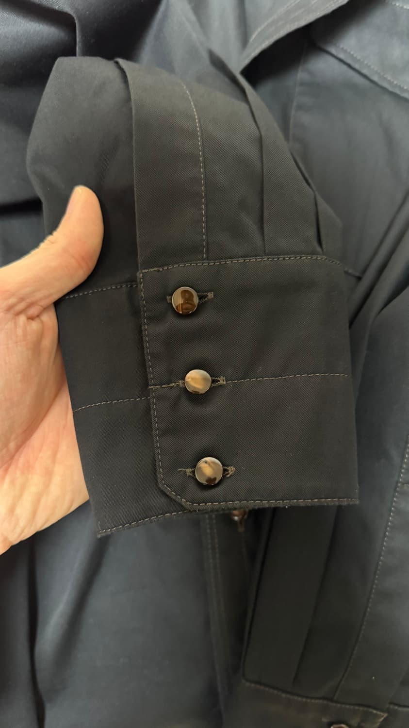 [48] 23SS 르메르 웨스턴셔츠 블랙 상품이미지4