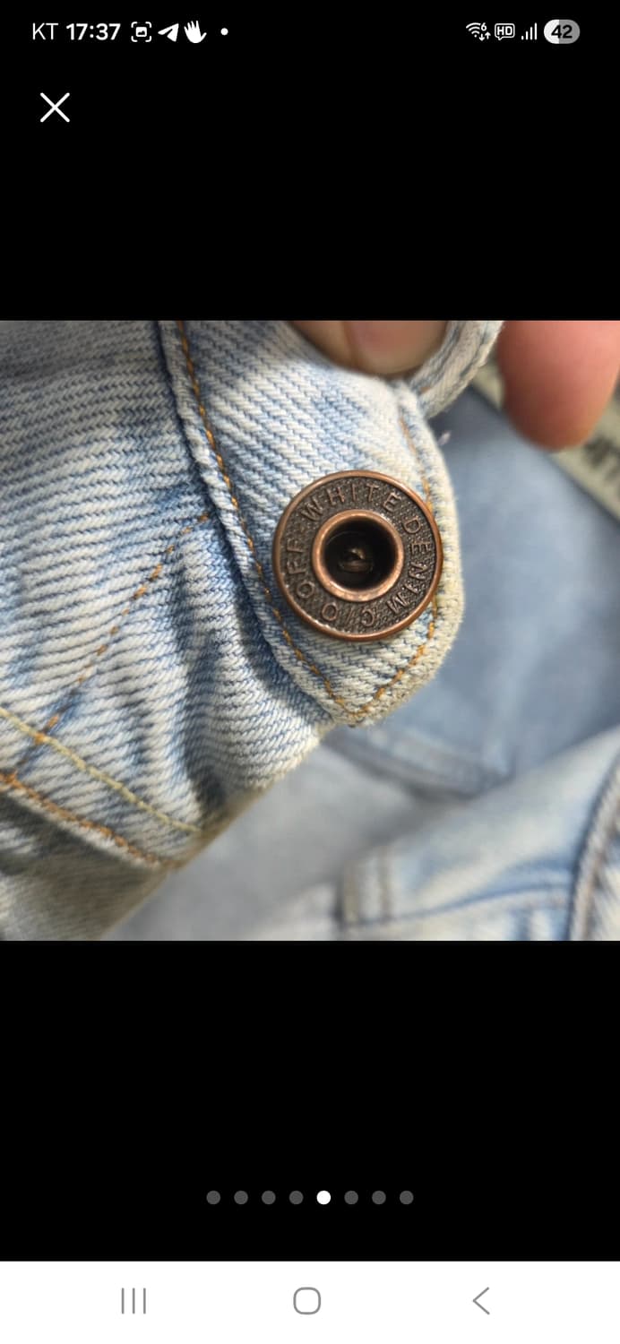 오프화이트 데님 셔츠 자켓 상품이미지5