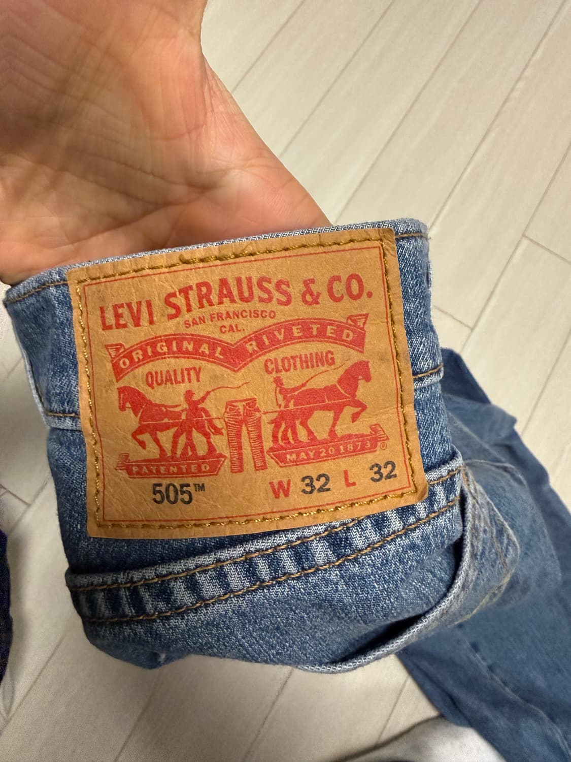 리바이스 505 데님 32x32 상품이미지3