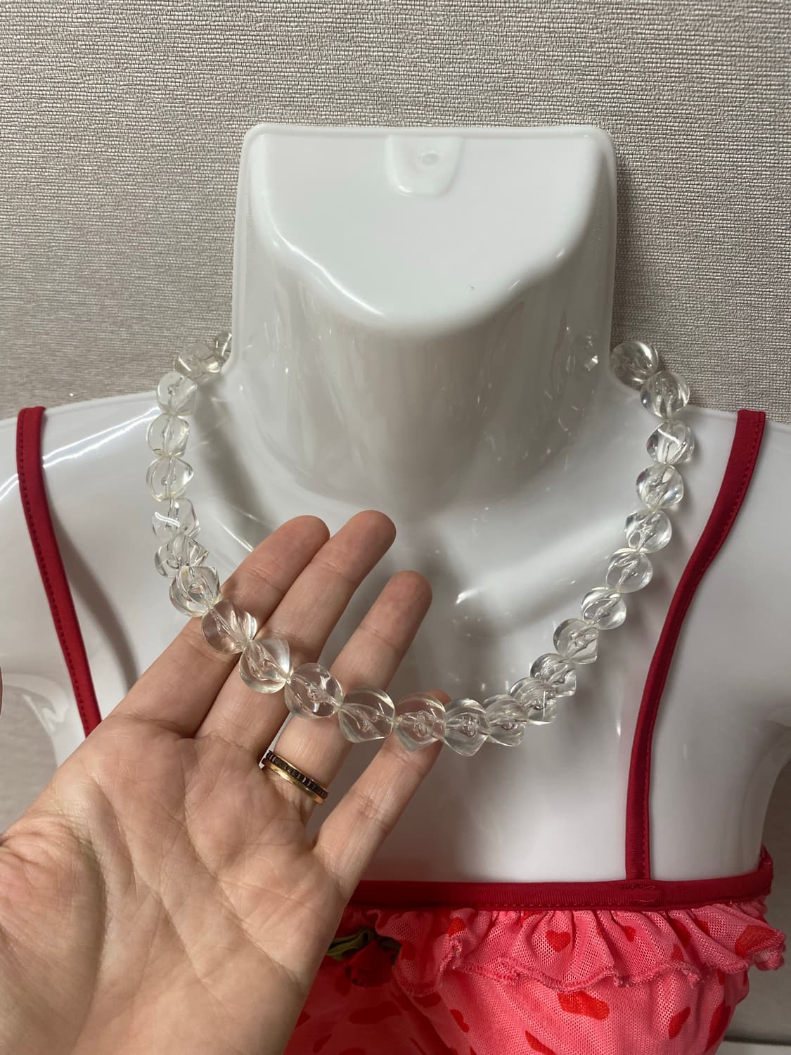 Y2k 아크릴 비즈 목걸이 일본 빈티지 상품이미지5