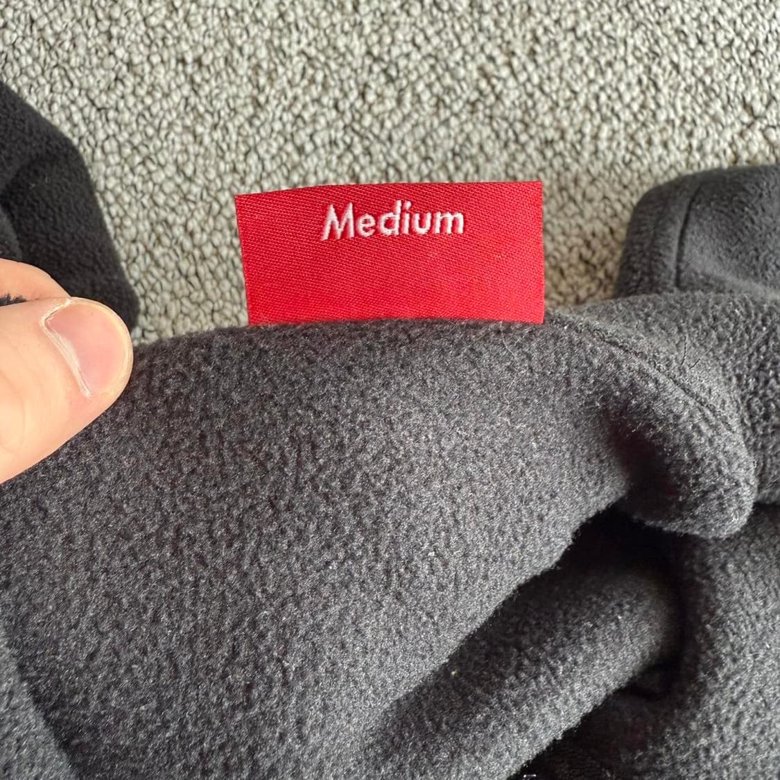 슈프림 폴라텍 하프 집 풀오버 블랙 상품이미지5