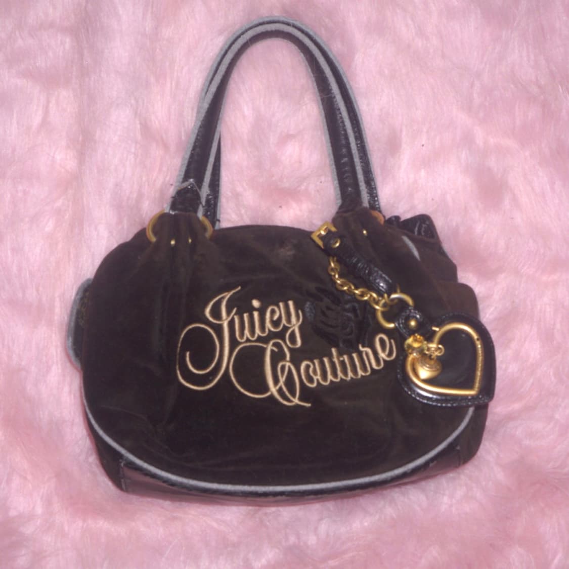 쥬시꾸뛰르 빈티지 브라운 숄더백 상품이미지1