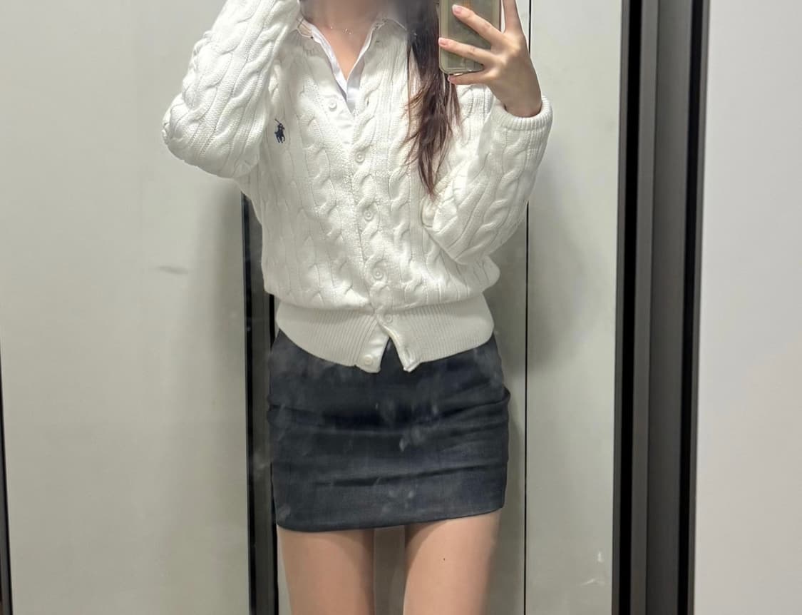 폴로 랄프로렌 울 캐시미어 케이블 니트 가디건 판매 상품이미지2