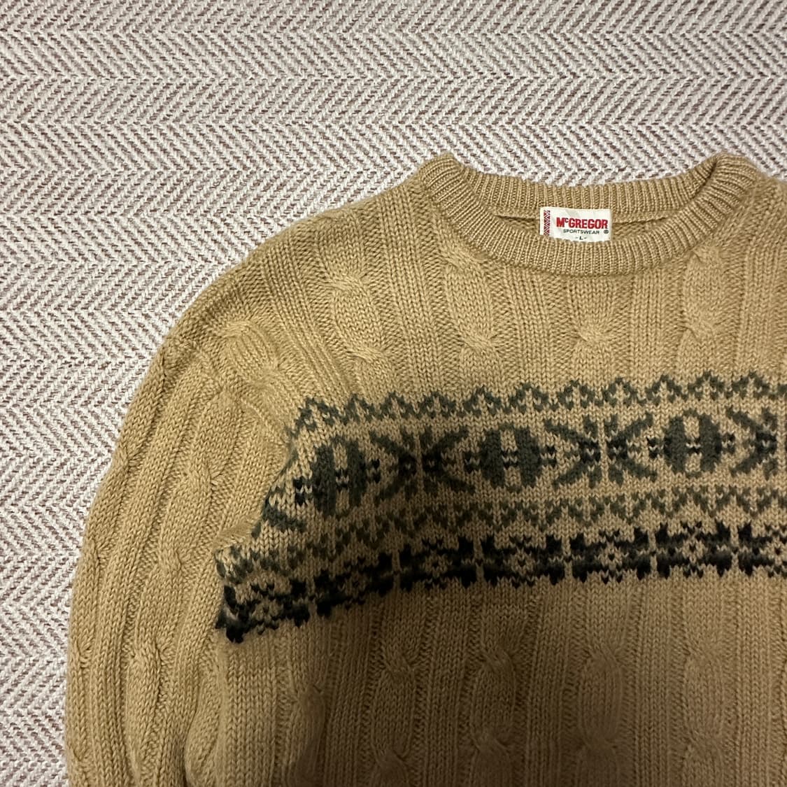 McGREGOR japan made vintage knit sweater 상품이미지3
