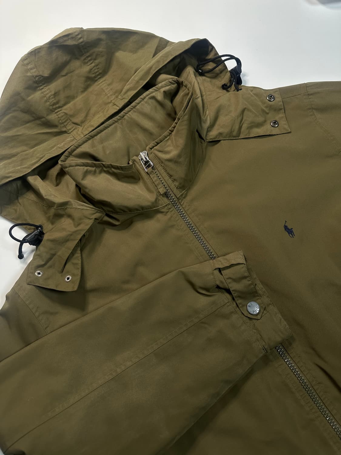 폴로 랄프로렌 카키 바람막이 후디 자켓 상품이미지1