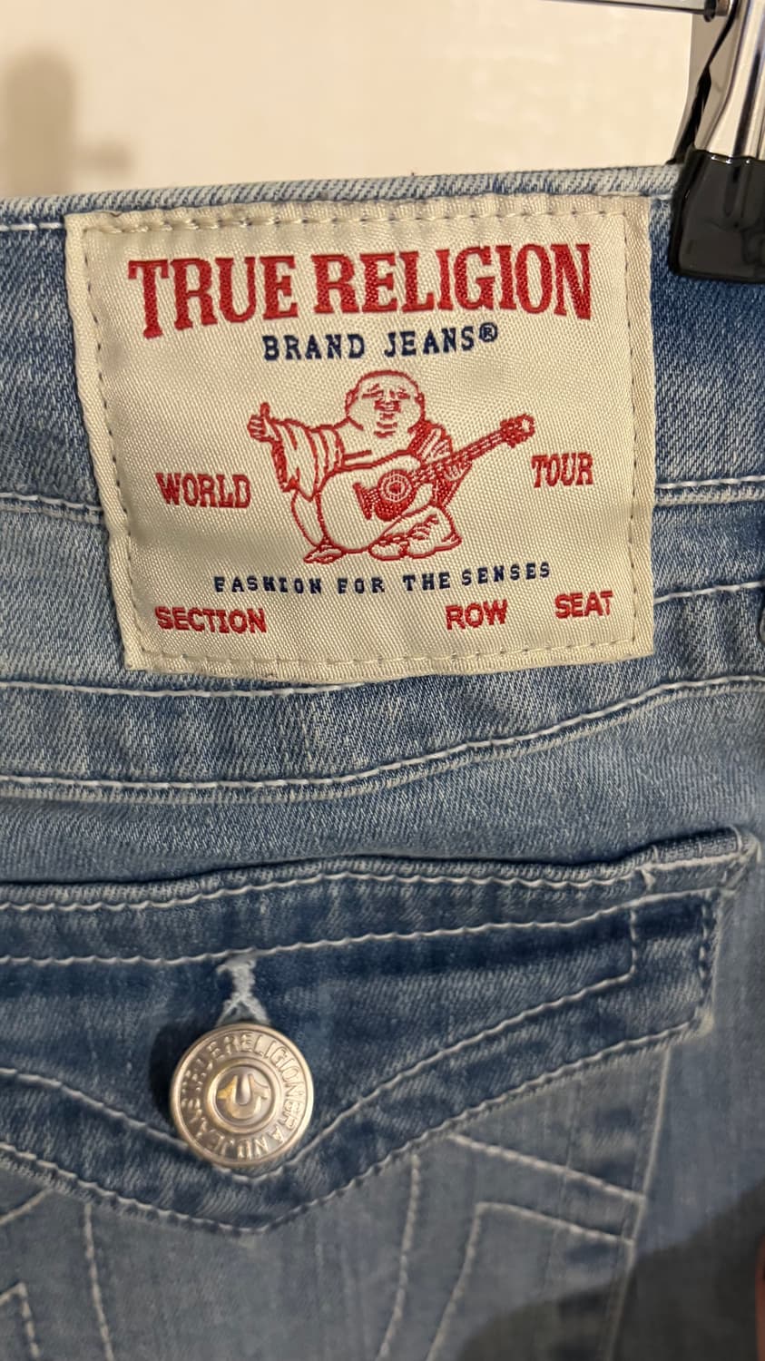 [True Religion] 00’s 빈티지 라이트워시 부츠컷 데님 상품이미지3