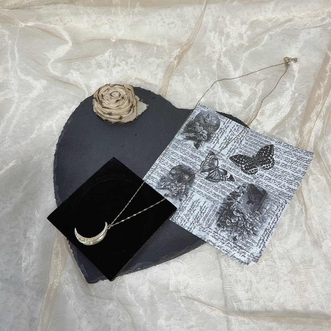 빈티지 달 오리엔탈 용골체인 목걸이 상품이미지2