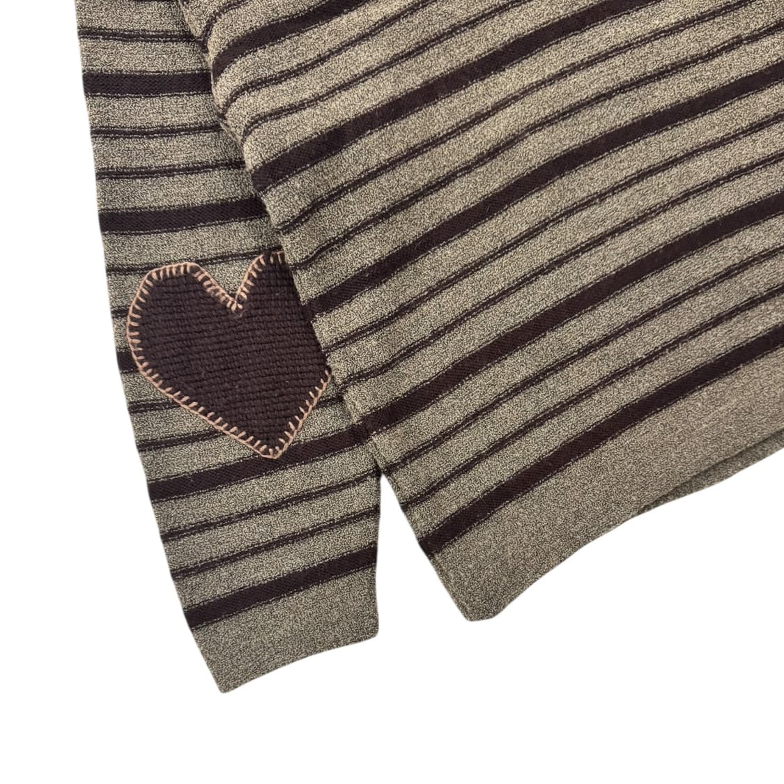 KOMO 울 스트라이프 니트 스웨터 브라운 상품이미지7