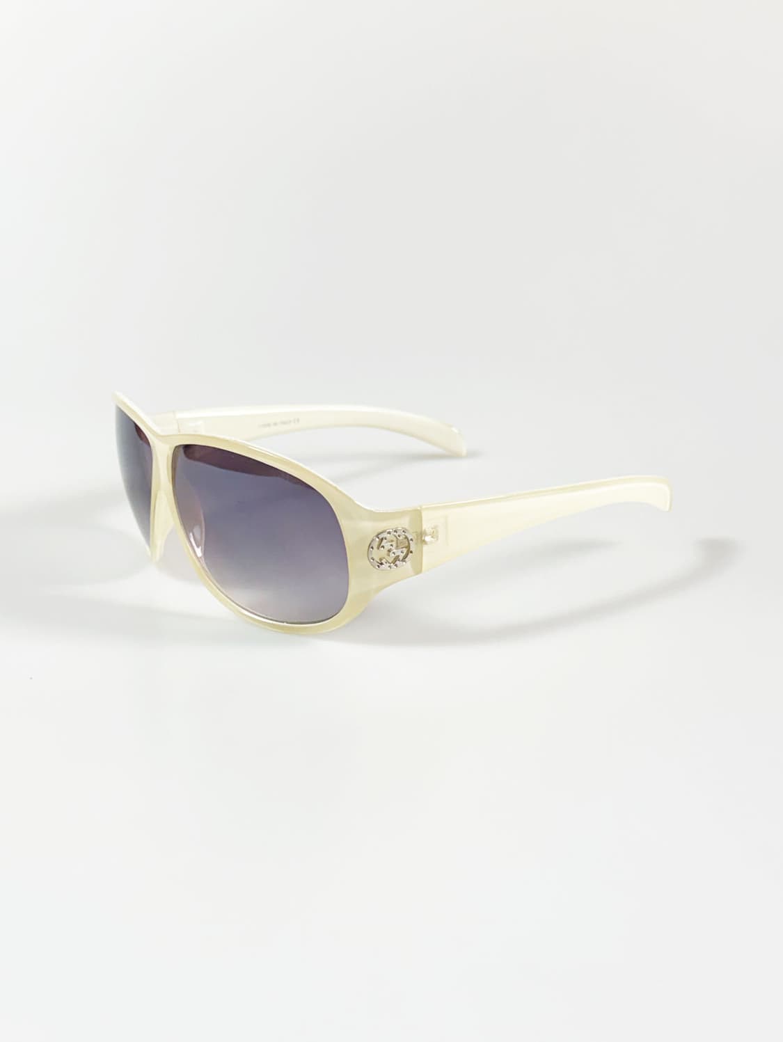 아이보리 오버사이드 스퀘어 프레임 빈티지 선글라스 상품이미지3