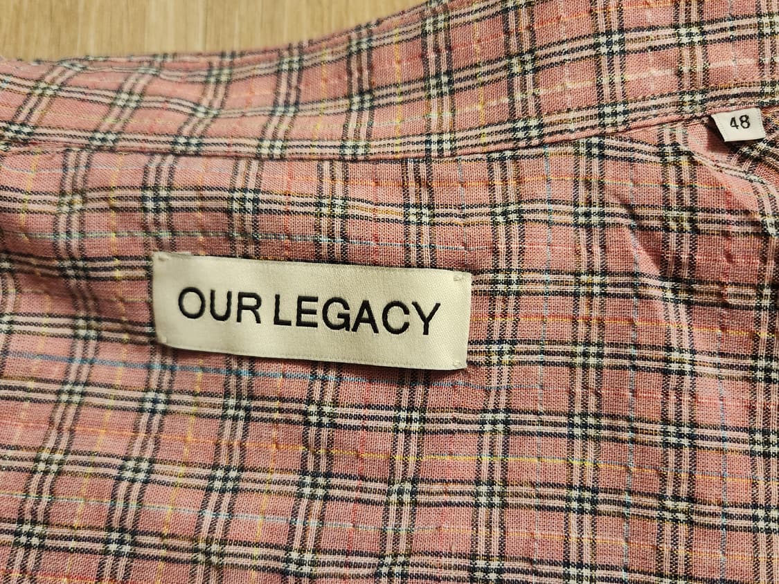 아워레가시 보로우드 핑크 킴블 체크셔츠 48 상품이미지2