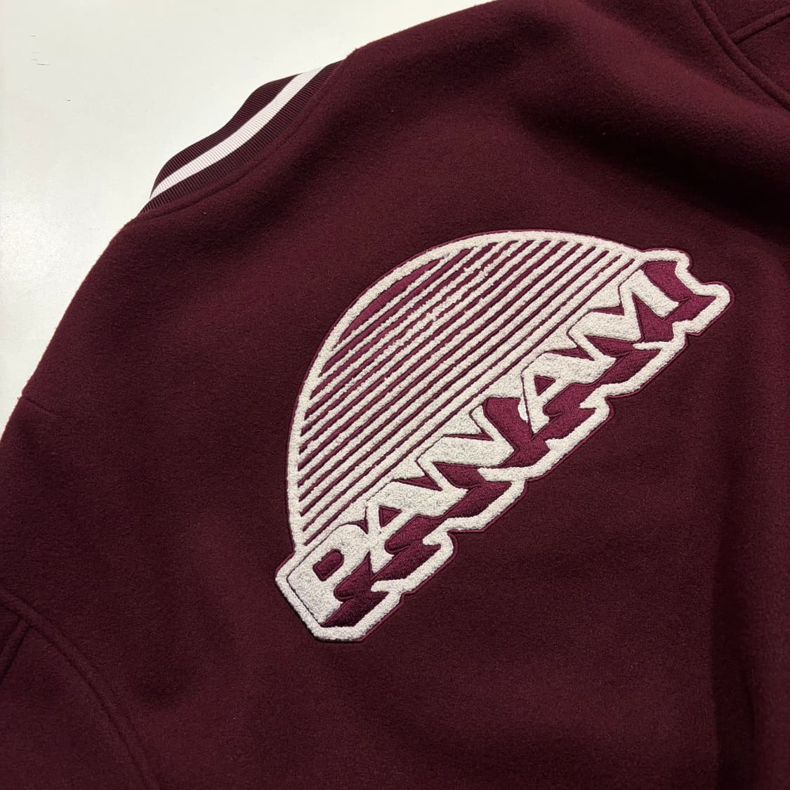 [105] PANAM 팬암 버건디 스타디움 바시티 자켓 C362 상품이미지9