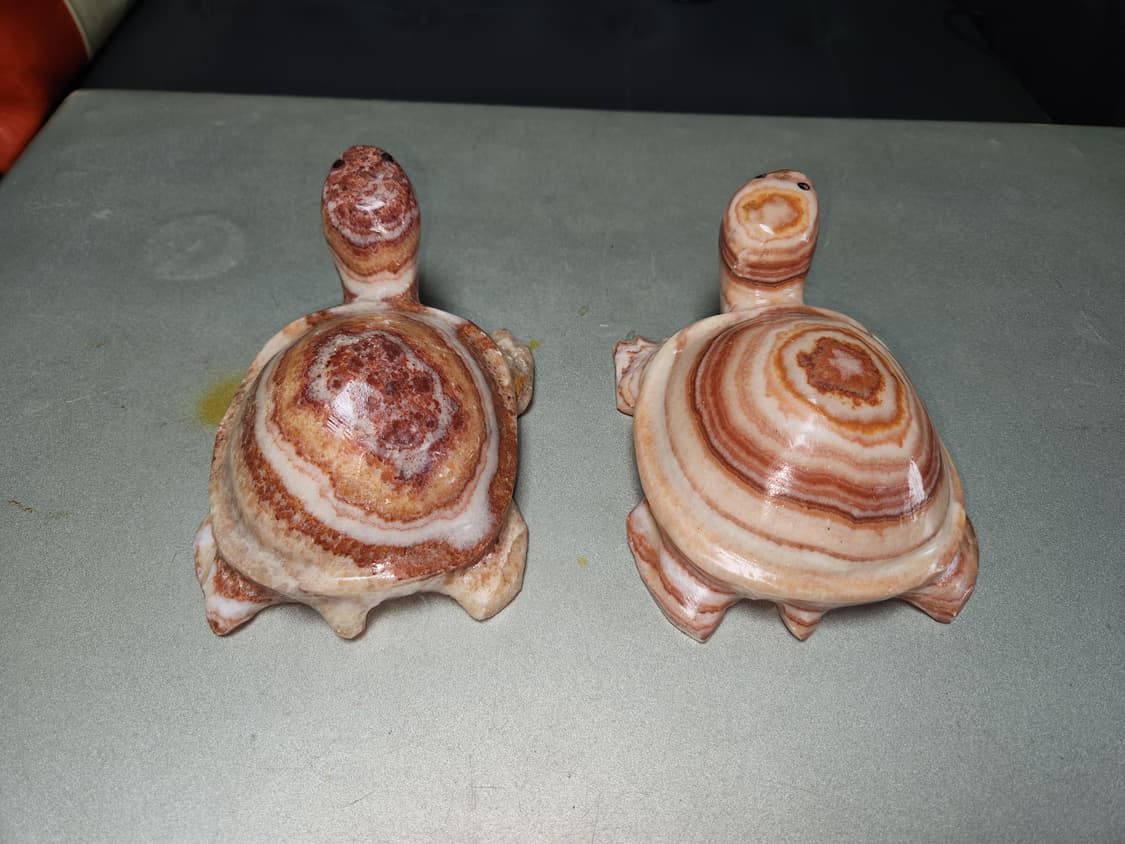 천연 옥돌 거북이 장식품 한쌍 상품이미지3